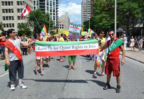 همجنس گرایان ایرانی در راهپیمایی غرور