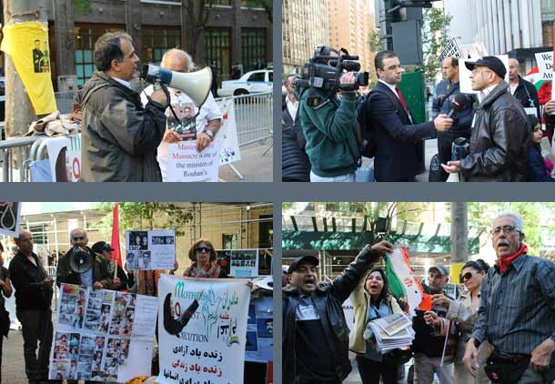 گزارش  دو روز اعتراض  به حضور روحانی در نیویورک/بابک یزدی