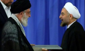 حسن روحانی و سید علی خامنه ای 