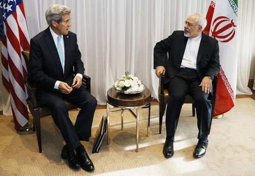 وزرای خارجه ایران و آمریکا در جریان مذاکرات هسته ای 