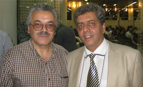 حسن گل محمدی (چپ) در کنار محمدرضا عالی پیام 