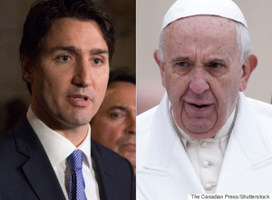 -JUSTIN-TRUDEAU-POPE-FRANCIS