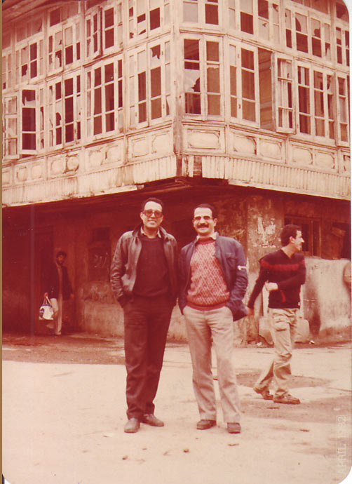 ناصر زراعتی (راست) در کنار عباس کیارستمی 