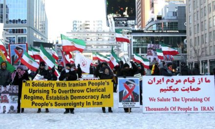 همبستگی هواداران سازمان مجاهدین خلق ایران و حامیان مقاومت با قیام مردم ایران در تورنتو