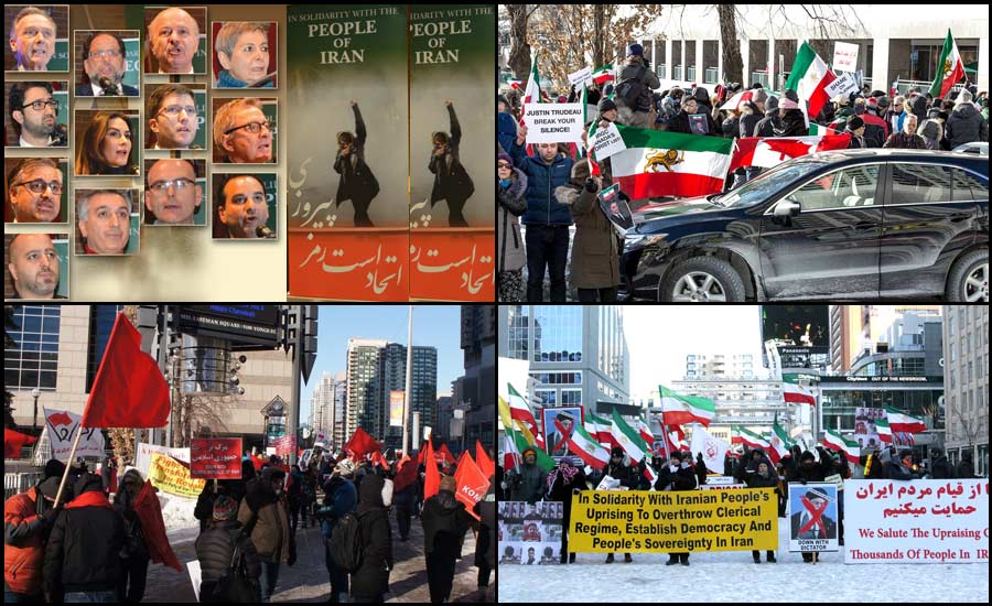 پشتیبانی ایرانیان تورنتو از مبارزات مردم ایران