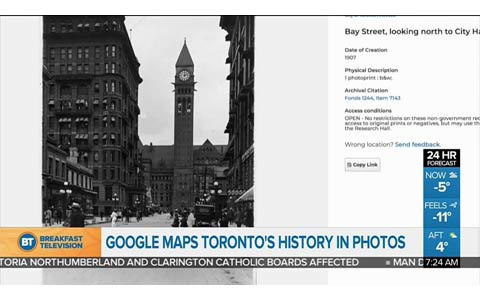 نقشه ی جدید گوگل از شهر تورنتو   