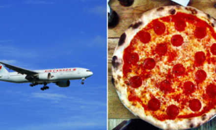 خلبان ایرکانادا مسافران را به صرف پیتزا مهمان کرد