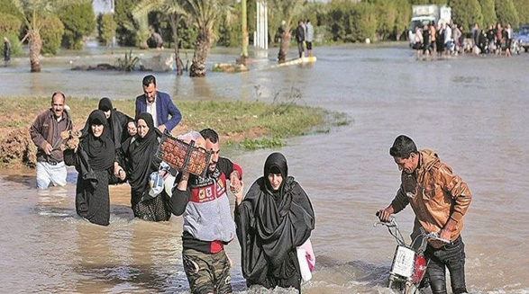 سیل در خوزستان؛ بیش از ۲۰۰ روستا و پنج منطقه اهواز تخلیه شدند