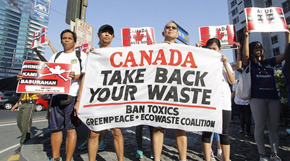 دعوای کانادا و فیلیپین بر سر آشغال
