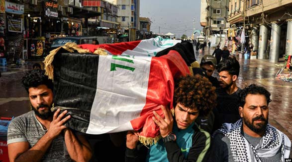 با کشته شدن ۳۵ نفر، یکی از مرگبارترین روزهای اعتراضات اخیر در عراق رقم خورد