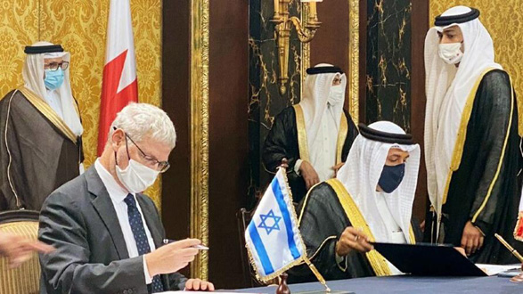 اسرائیل و بحرین توافقنامه‌ای را برای برقراری روابط دیپلماتیک امضا کردند