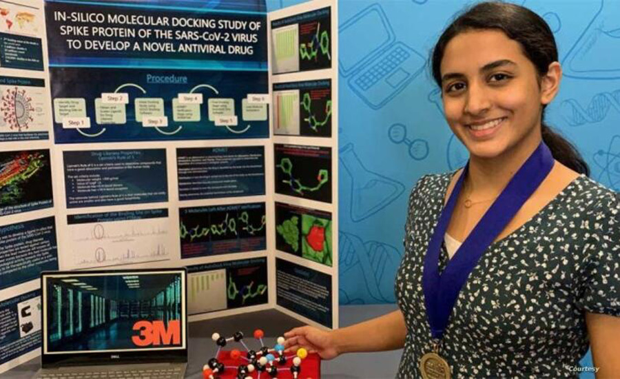 یک پژوهشگر نوجوان آمریکایی به خاطر تحقیقاتش در رابطه با درمان بالقوه کرونا برنده جایزه ۲۵ هزار دلاری شد